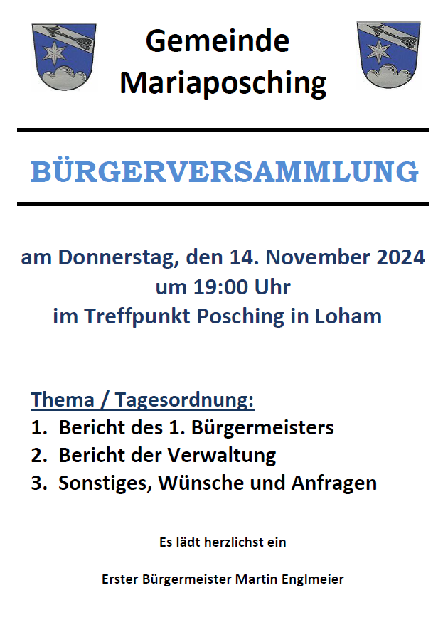 Bürgerversammlung 2024